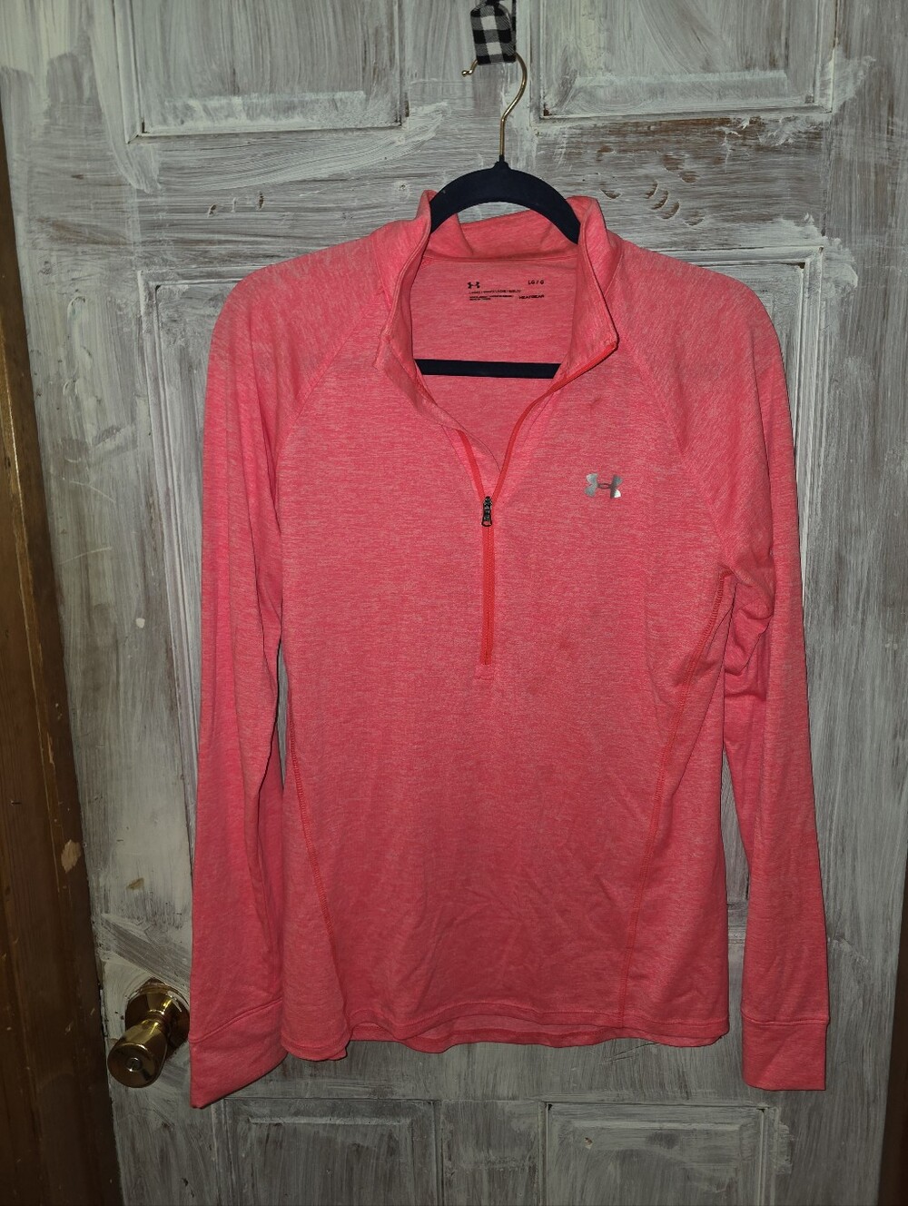 Under Armour Pink Women's Quarter-Zip Performance Pullover L